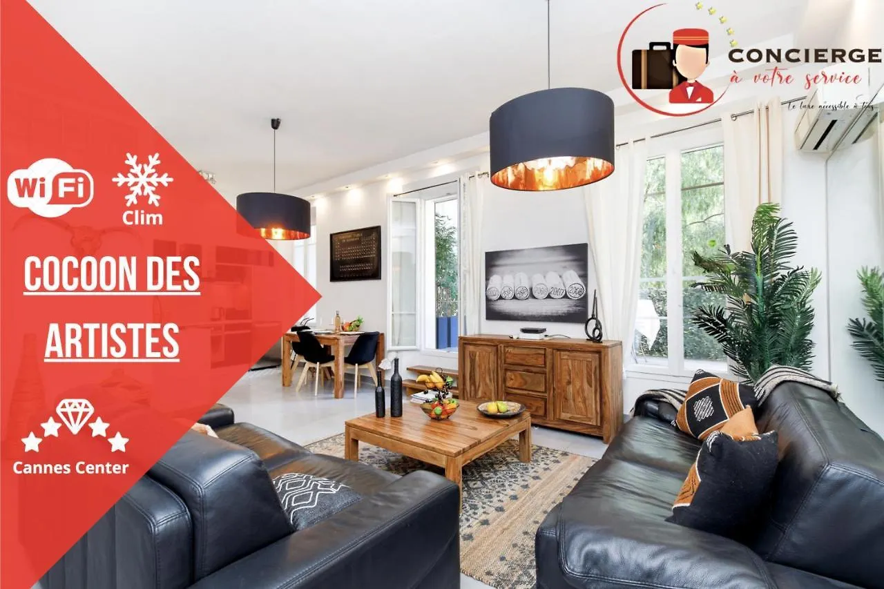 Le Cocon Des Artistes - Coeur De Cannes - Spacieux - Terrasse - Clim